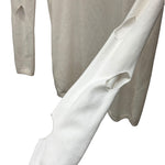 Prada White Cutout Mock Neck Long Sleeve Top
