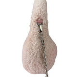 Miu Miu Pink Wool Teddy Two-Way Hobo Bag
