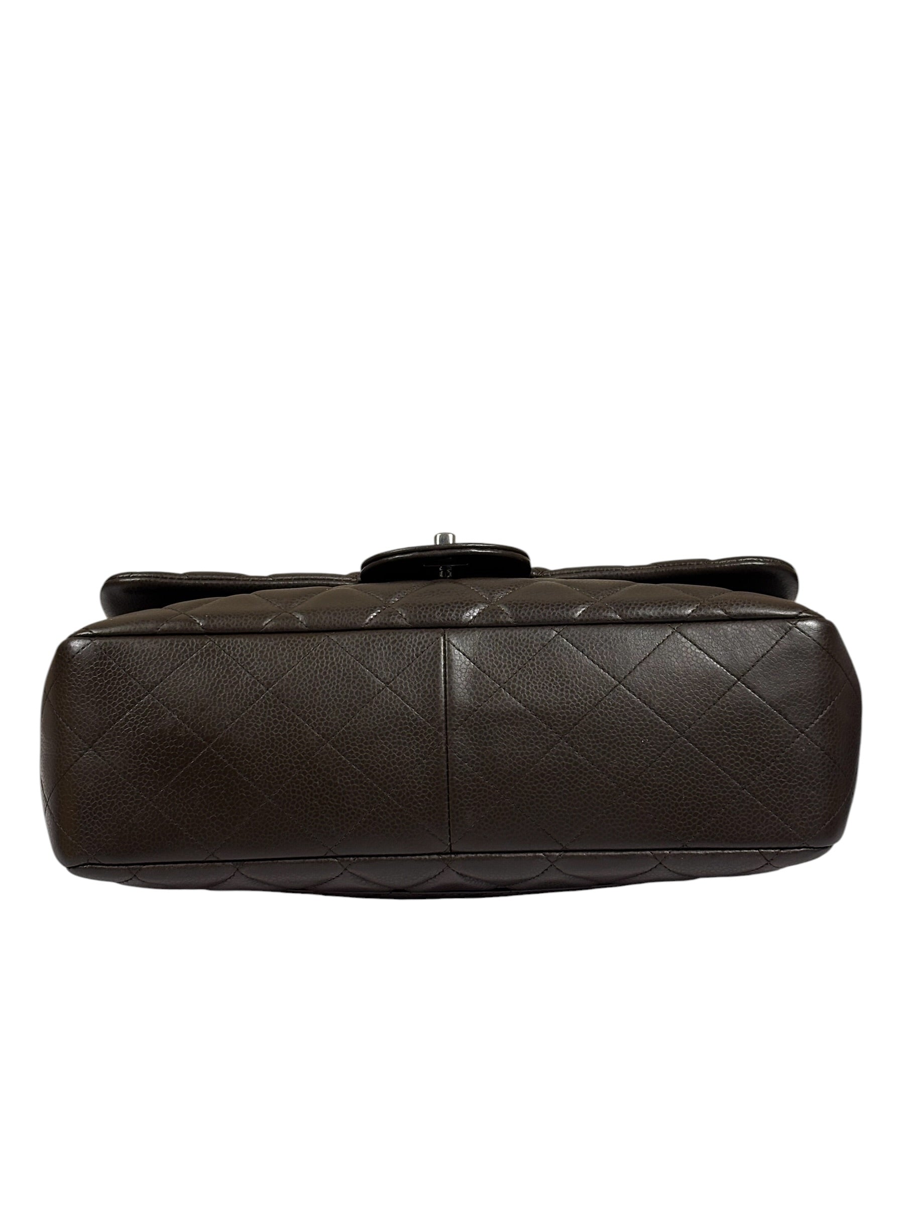Chanel Chocolate Brown Caviar Quilted Flap Bag 2009