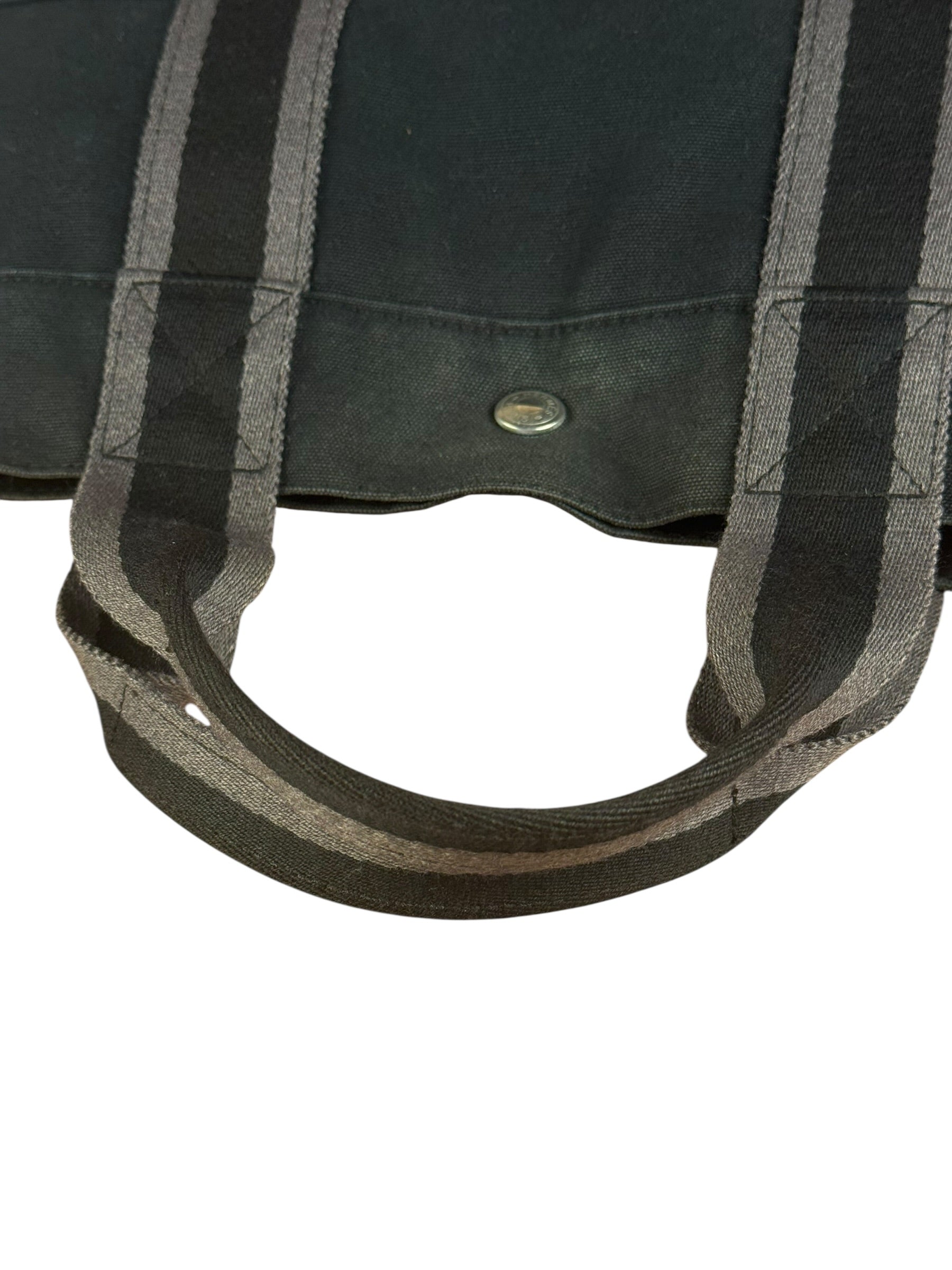 Hermes Fourre-Tout MM Canvas Black Tote