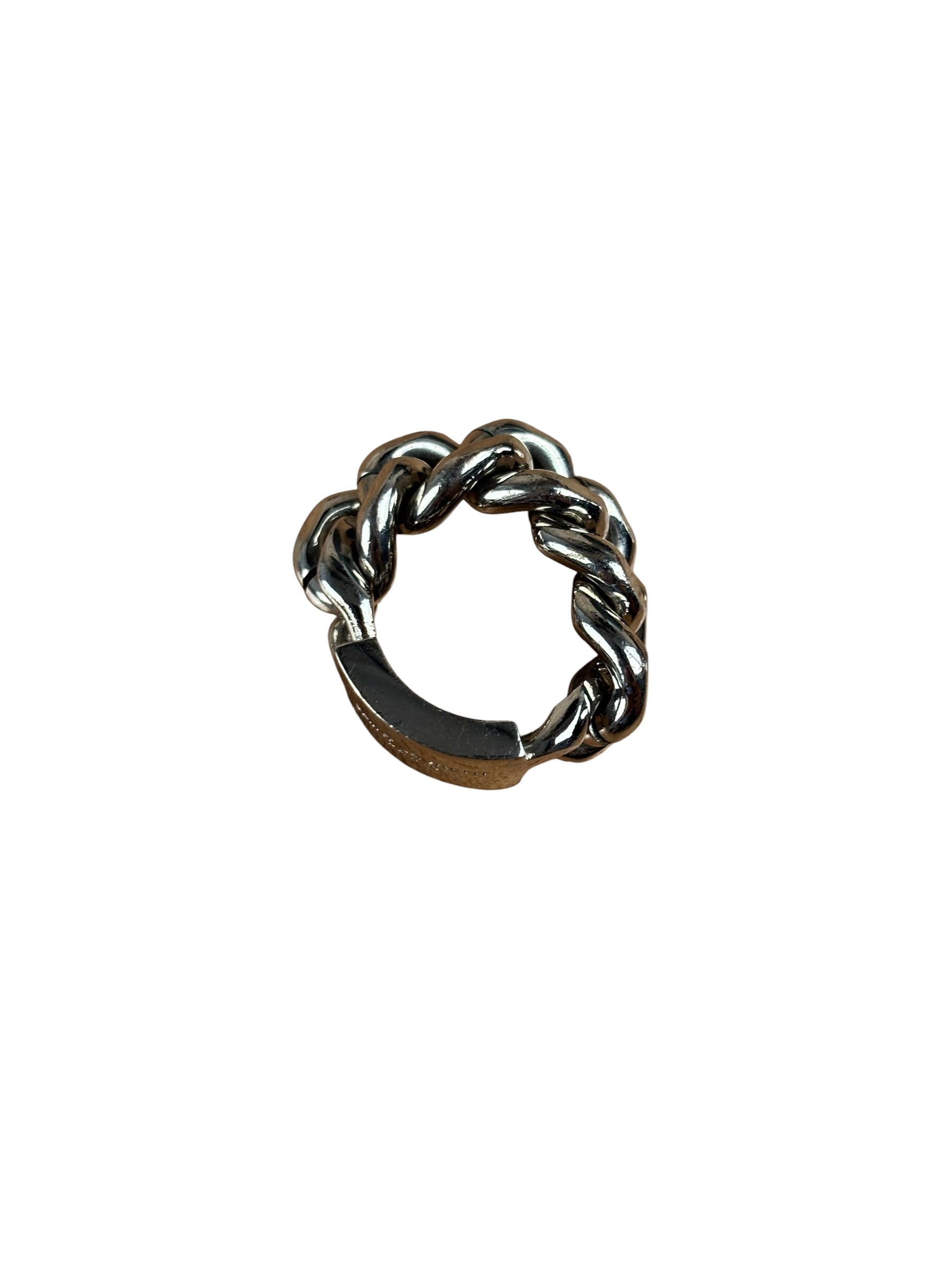 Yves Saint Laurent ID Plaque Chain Link Ring