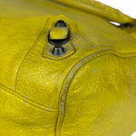 Balenciaga Yellow Leather Classic City Bag