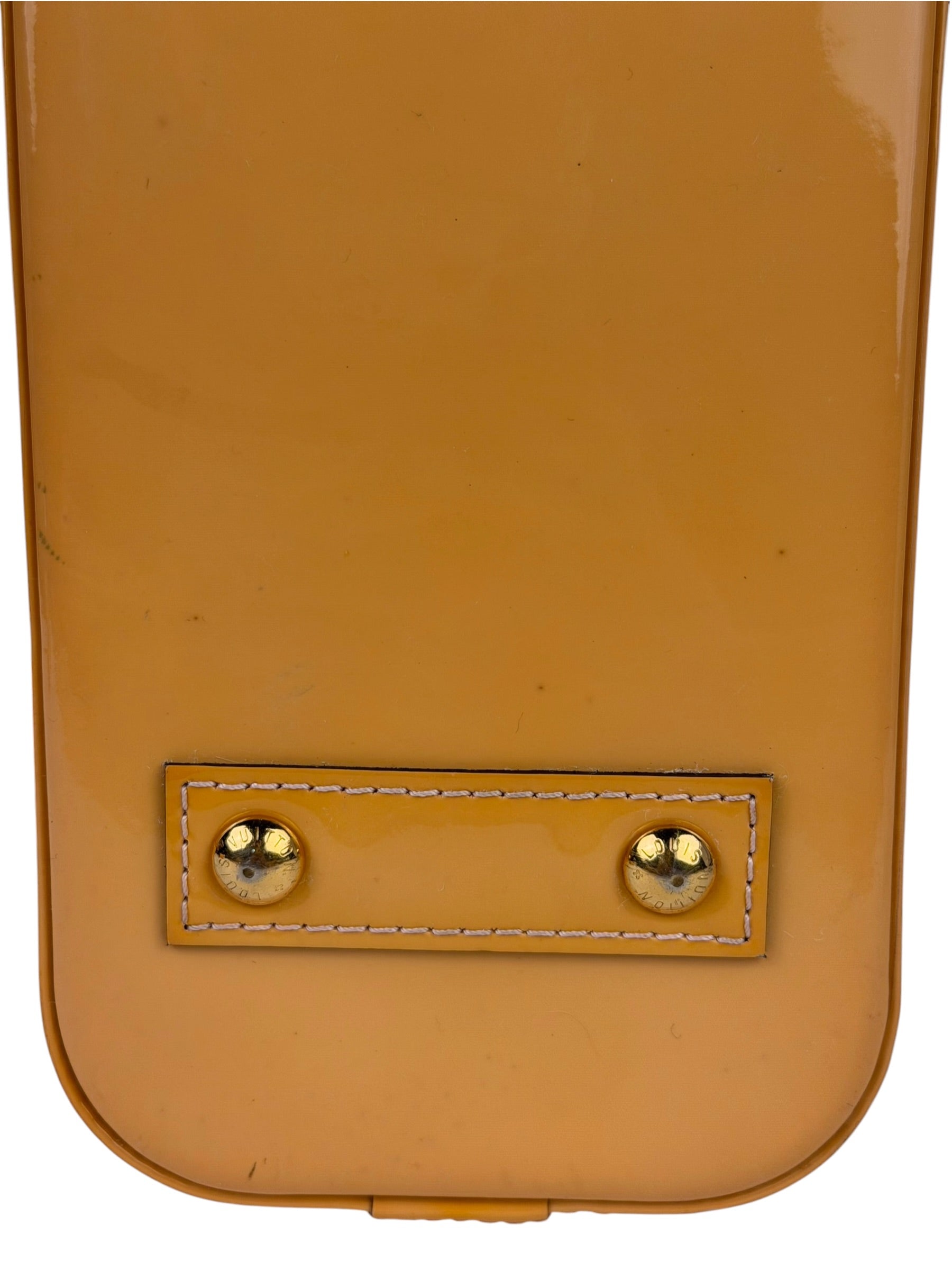 Louis Vuitton Yellow Monogram Vernis Alma BB Two-Way Bag