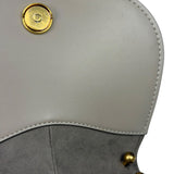Fendi Dove Gray Leather C'mon Crossbody Bag