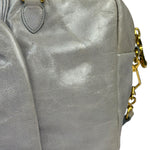 Miu Miu Vintage Pale Grey Vitello Leather Two-Way Bag