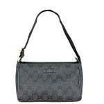 Gucci Vintage GG Black Canvas Pochette