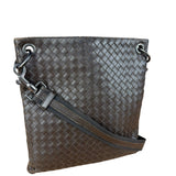 Bottega Veneta Brown Intrecciato Shoulder Bag
