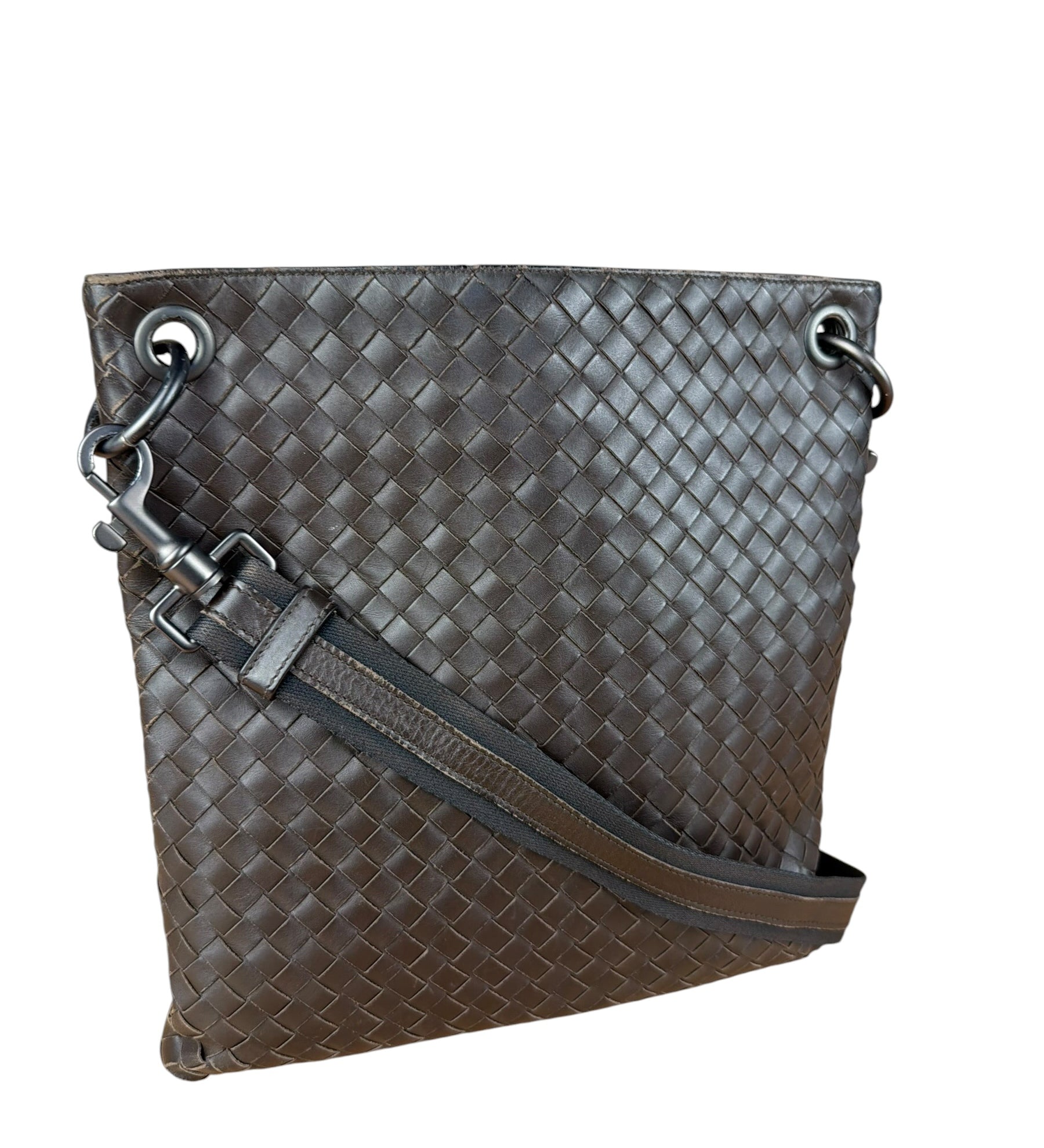 Bottega Veneta Brown Intrecciato Shoulder Bag