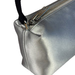 Alexander Wang Silver Satin Heiress Pouch
