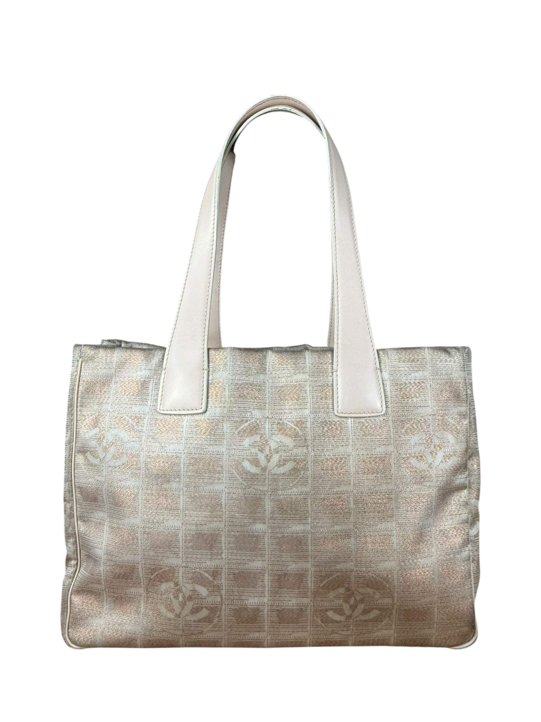 Chanel Pink Metallic Travel Line Tote