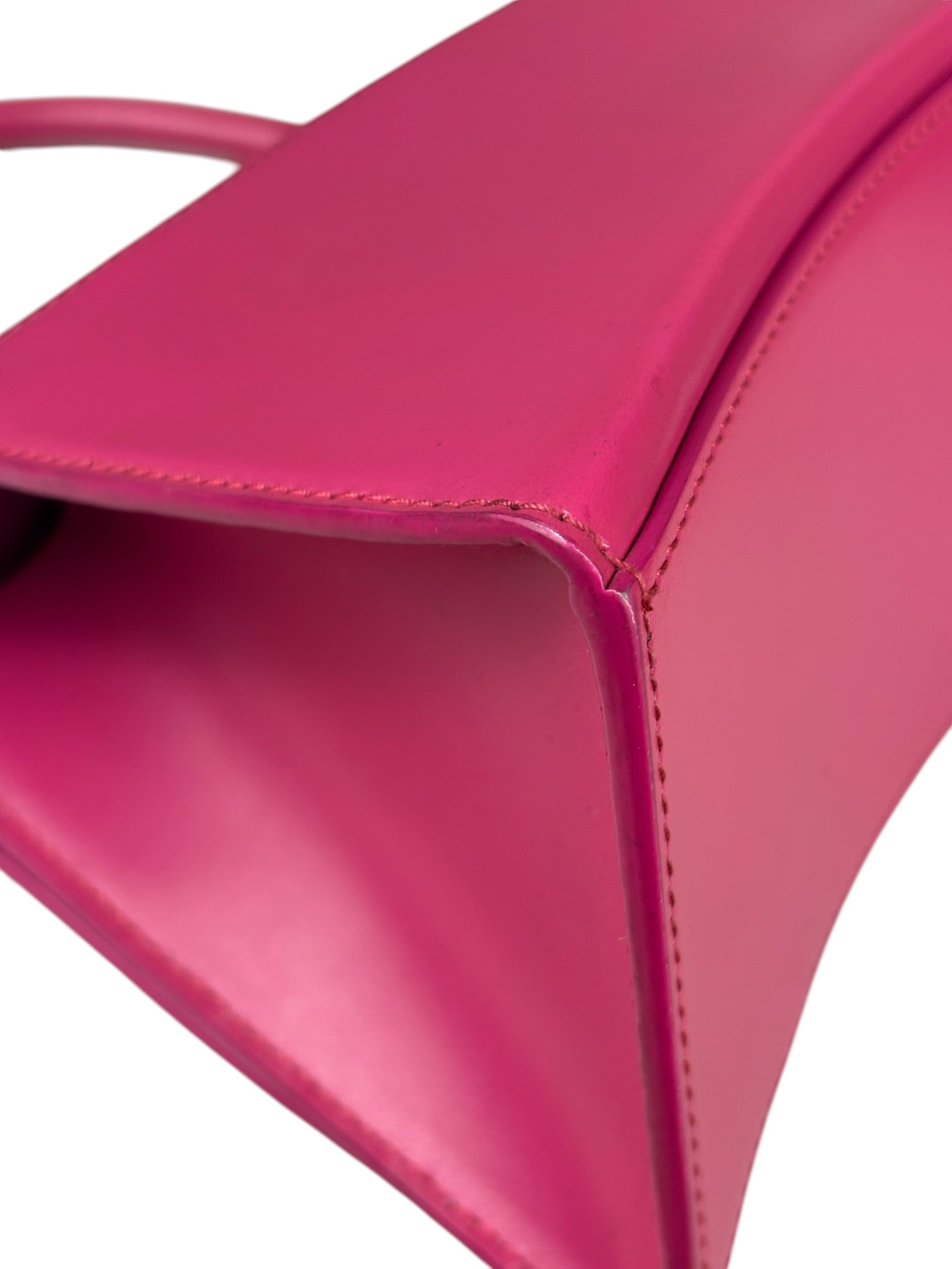 Balenciaga Pink Leather Hourglass Two-Way Bag