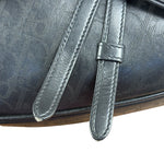 Christian Dior Black Calfskin Galaxy Saddle Messenger Bag