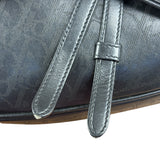 Christian Dior Black Calfskin Galaxy Saddle Messenger Bag