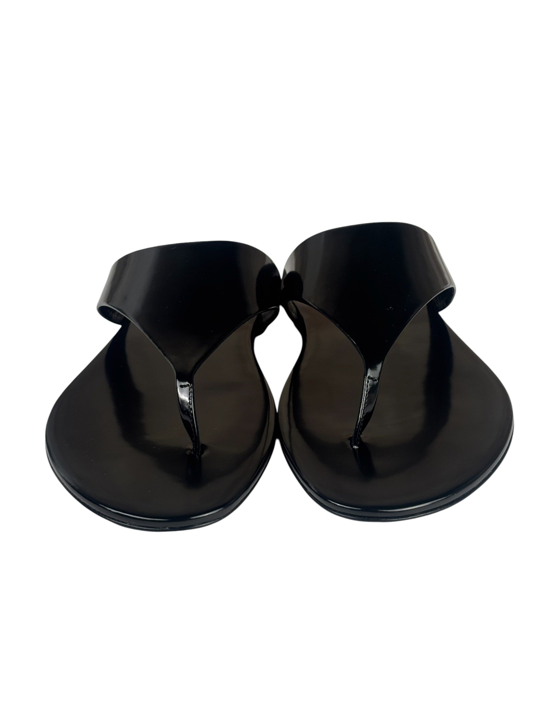 Saint Laurent Black Vitello Marilyn Sandals