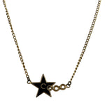 Chanel Vintage Coco Enamel Star Pendant Necklace