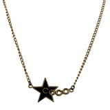Chanel Vintage Coco Enamel Star Pendant Necklace