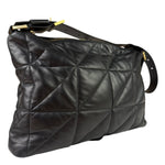 AllSaints Black Quilted Leather Edbury Shoulder Bag