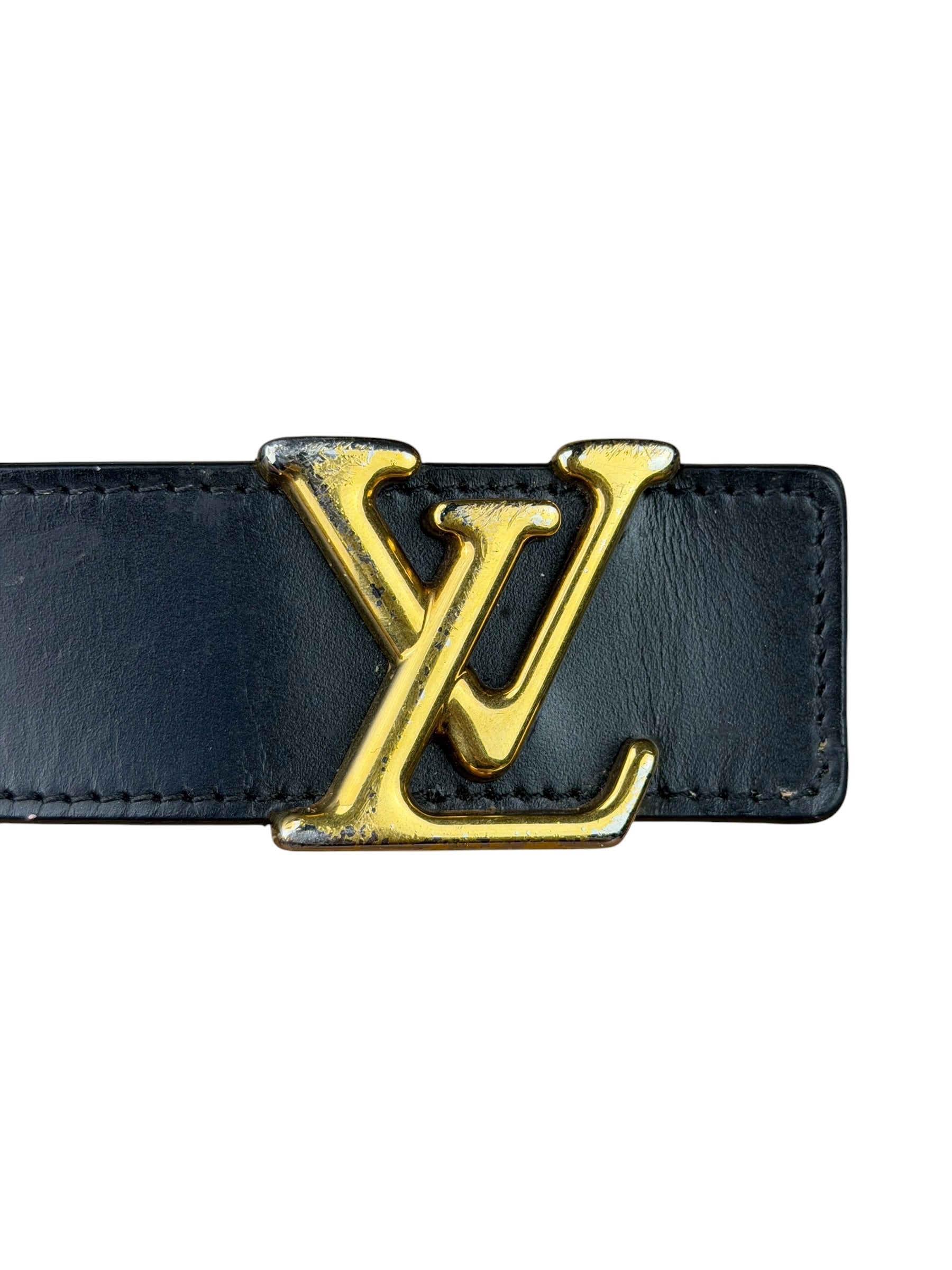 Louis Vuitton Black New Wave Belt