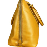 Prada Saffiano Promenade Handbag Mustard