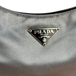 Prada Spazzolato Mini Grey Satin
