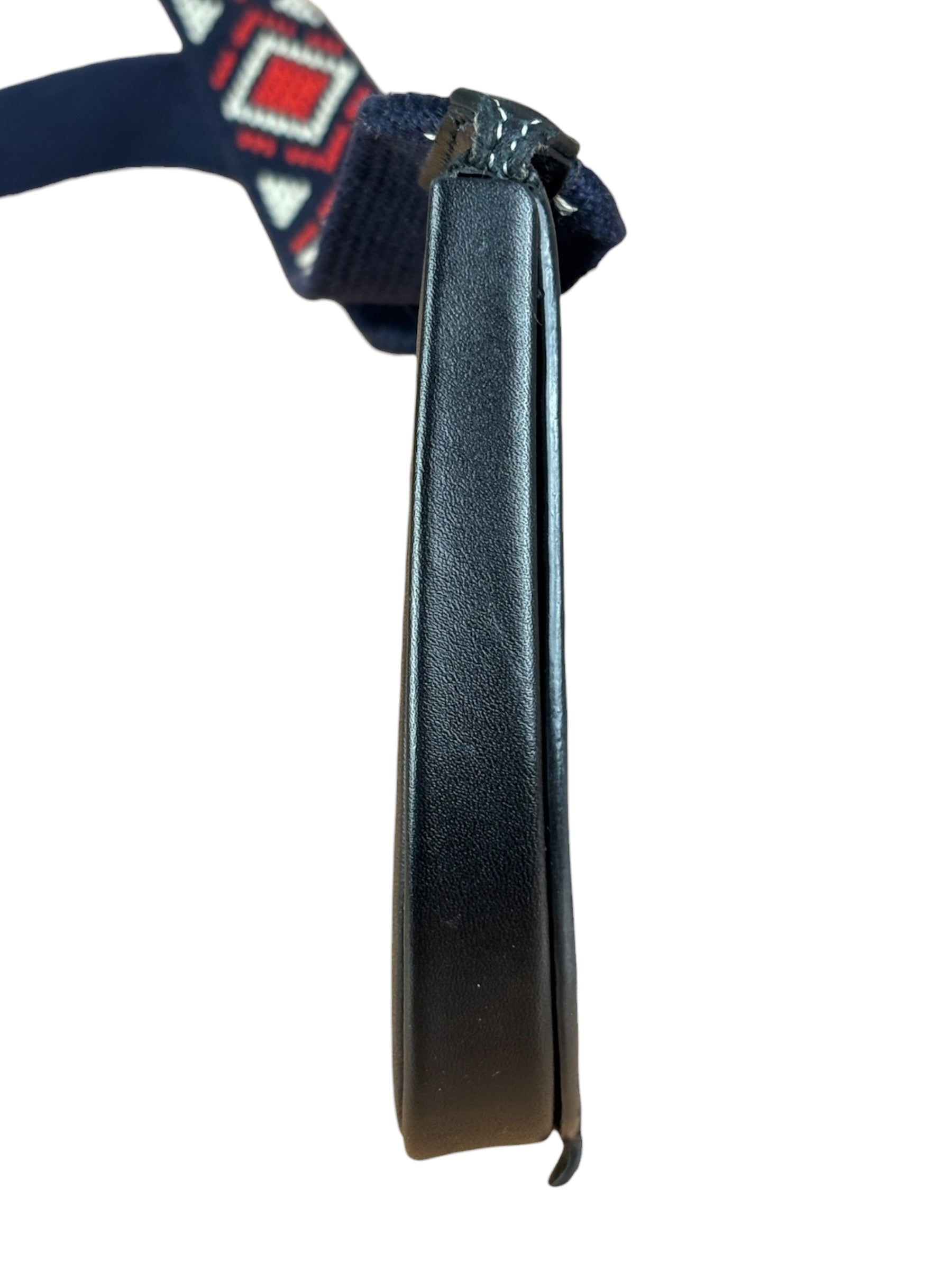 Loewe Anagram Black Leather Heel Crossbody Pochette