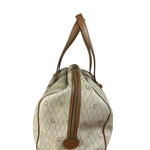Christian Dior Vintage Beige Honeycomb Boston Bag