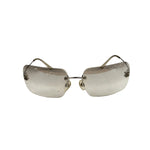 Chanel Y2k Silver Rimless 4017-D Sunglasses