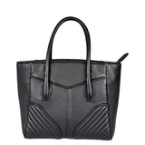 Miu Miu Black Leather Nappa Biker Tote Bag
