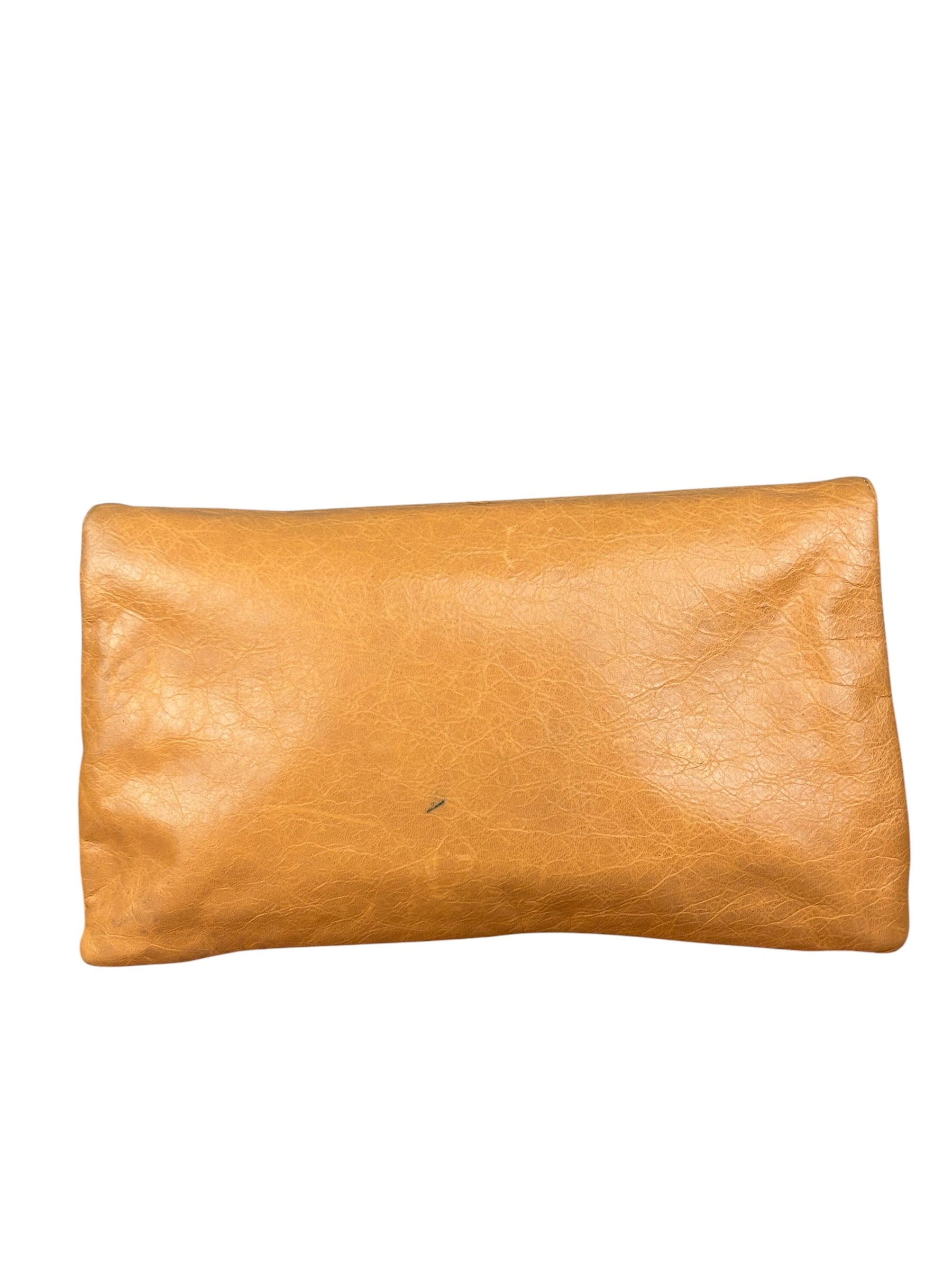 Balenciaga Peach Leather Le City Clutch