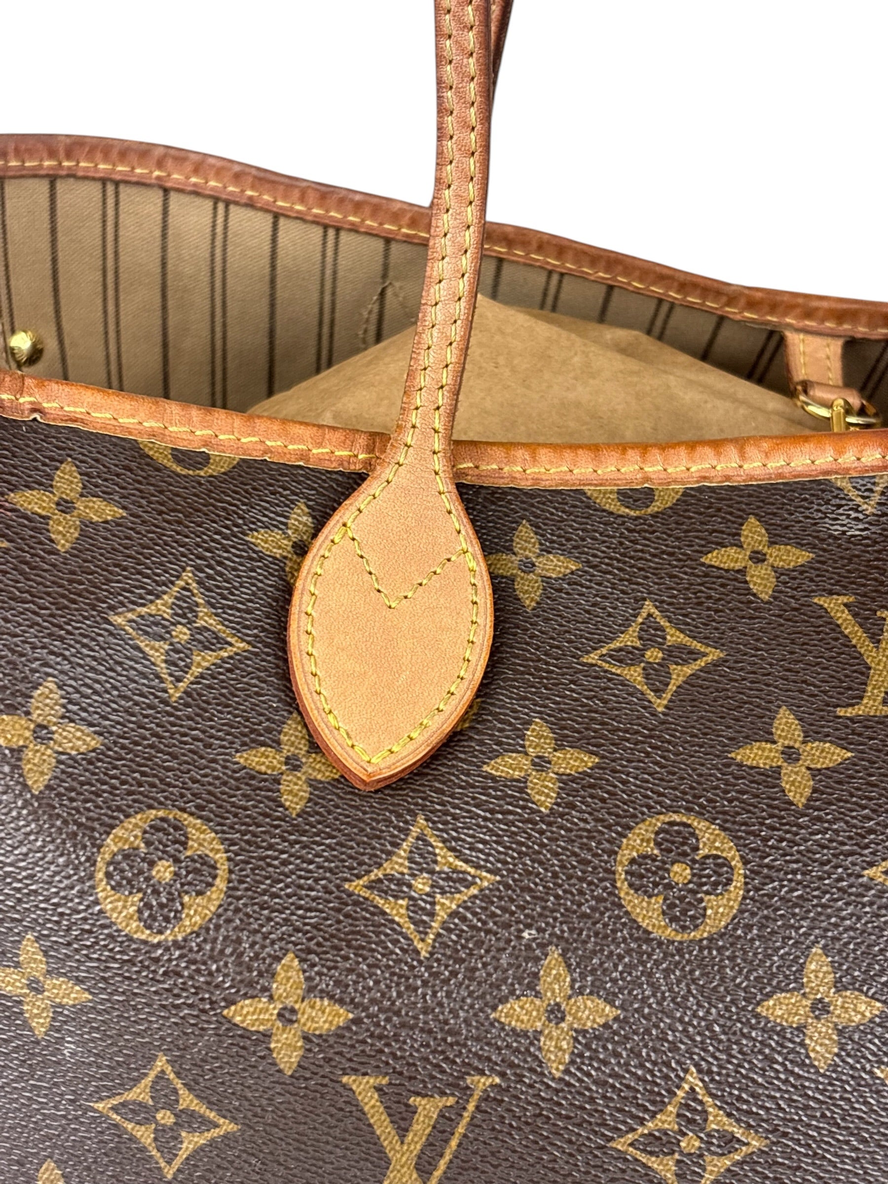 Louis Vuitton Dark Brown Canvas Monogram Neverfull Shoulder Bag PM