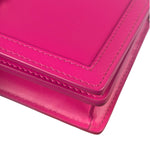 Versace Pink Leather Greca Goddess Flap Wallet-On-Chain
