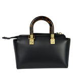Fendi Black Leather Mini By The Way Boston Bag