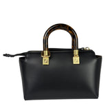 Fendi Black Leather Mini By The Way Boston Bag