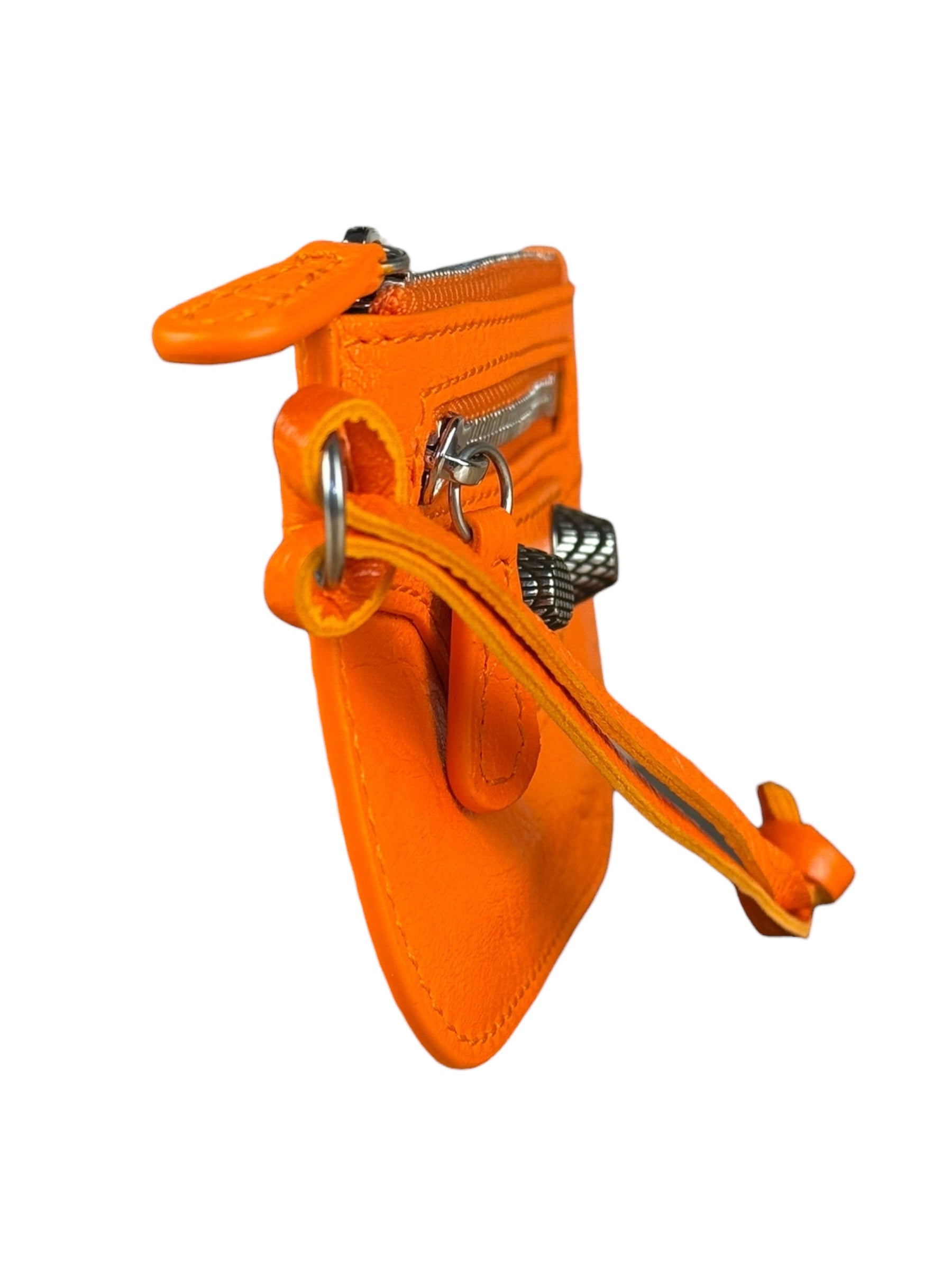 Balenciaga Le Cagole Zip Pouch Orange