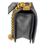 Chanel Black Caviar Leather Boy Bag
