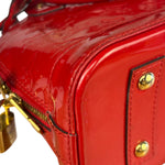 Louis Vuitton Red Vernis Alma BB Handbag