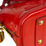 Louis Vuitton Red Vernis Alma BB Handbag