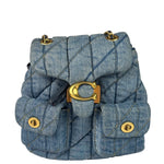 Coach Blue Denim Mini Tabby Backpack