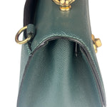 Coach Teal Crossgrain Leather Tilly Satchel 23 Two-Way Bag
