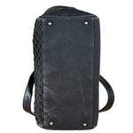 Chanel Vintage Canvas & Leather Chocolate Bar Fold-Over Tote Bag
