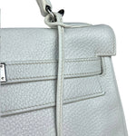 Hermes Kelly 32 White Clemence Leather Handbag 2008
