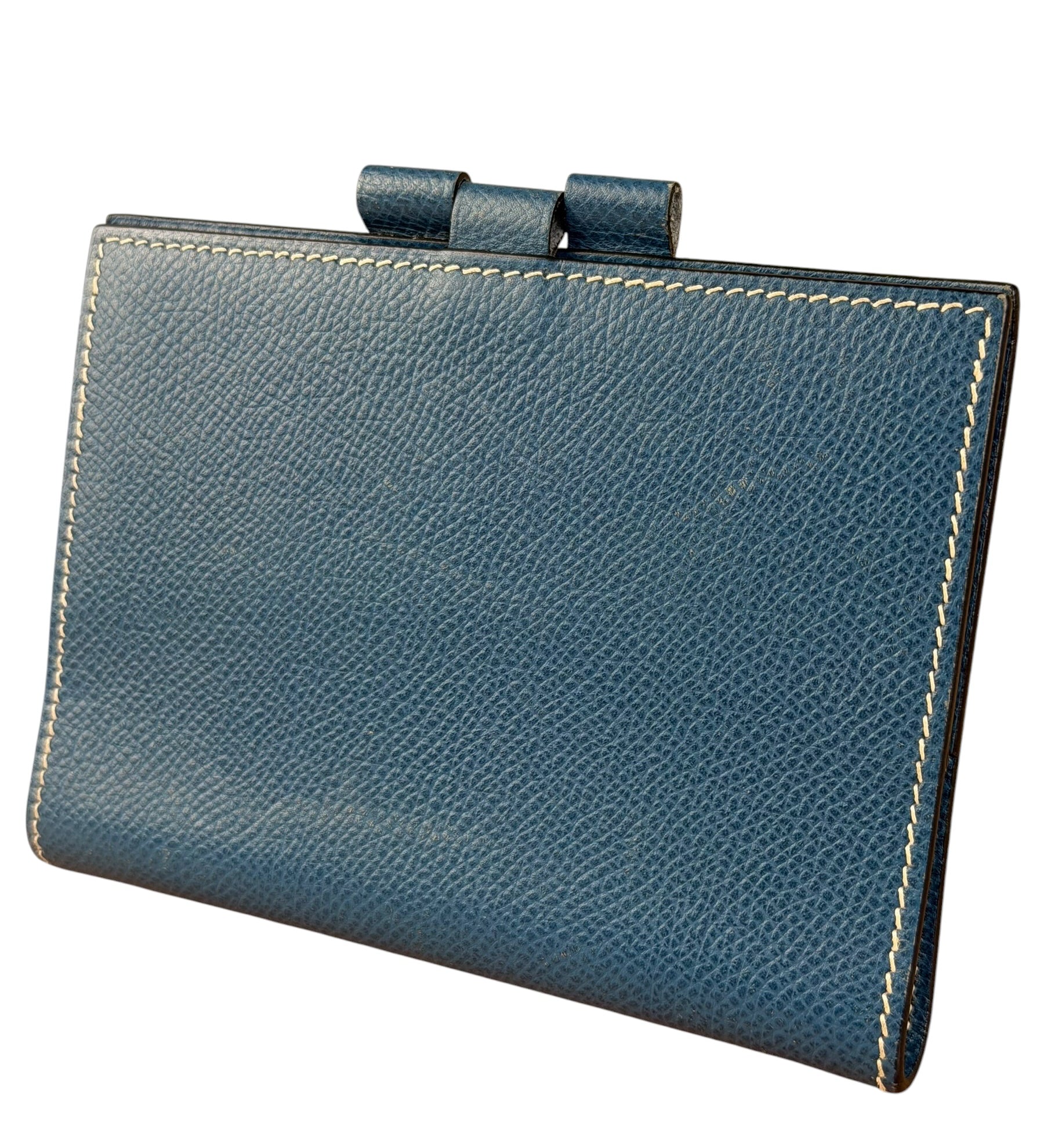 Hermes Blue Jean Leather Agenda Mini Cover