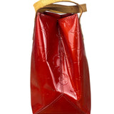 Louis Vuitton Red Canvas Monogram Vernis Hand Bag