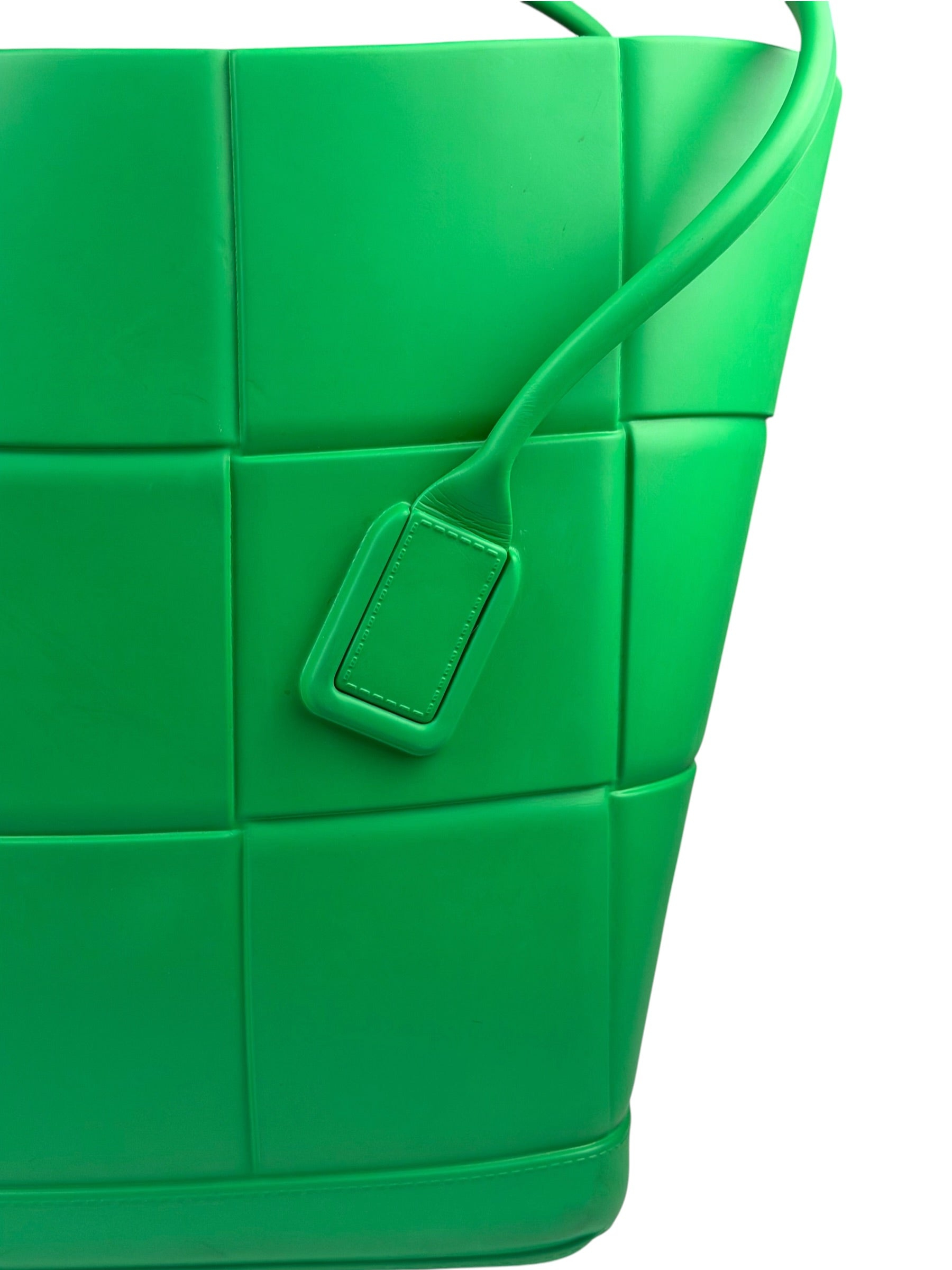 Bottega Veneta Green Acro Large Rubber Tote