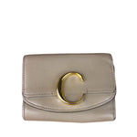 Chloe Motty Grey Small Tri-Fold Wallet