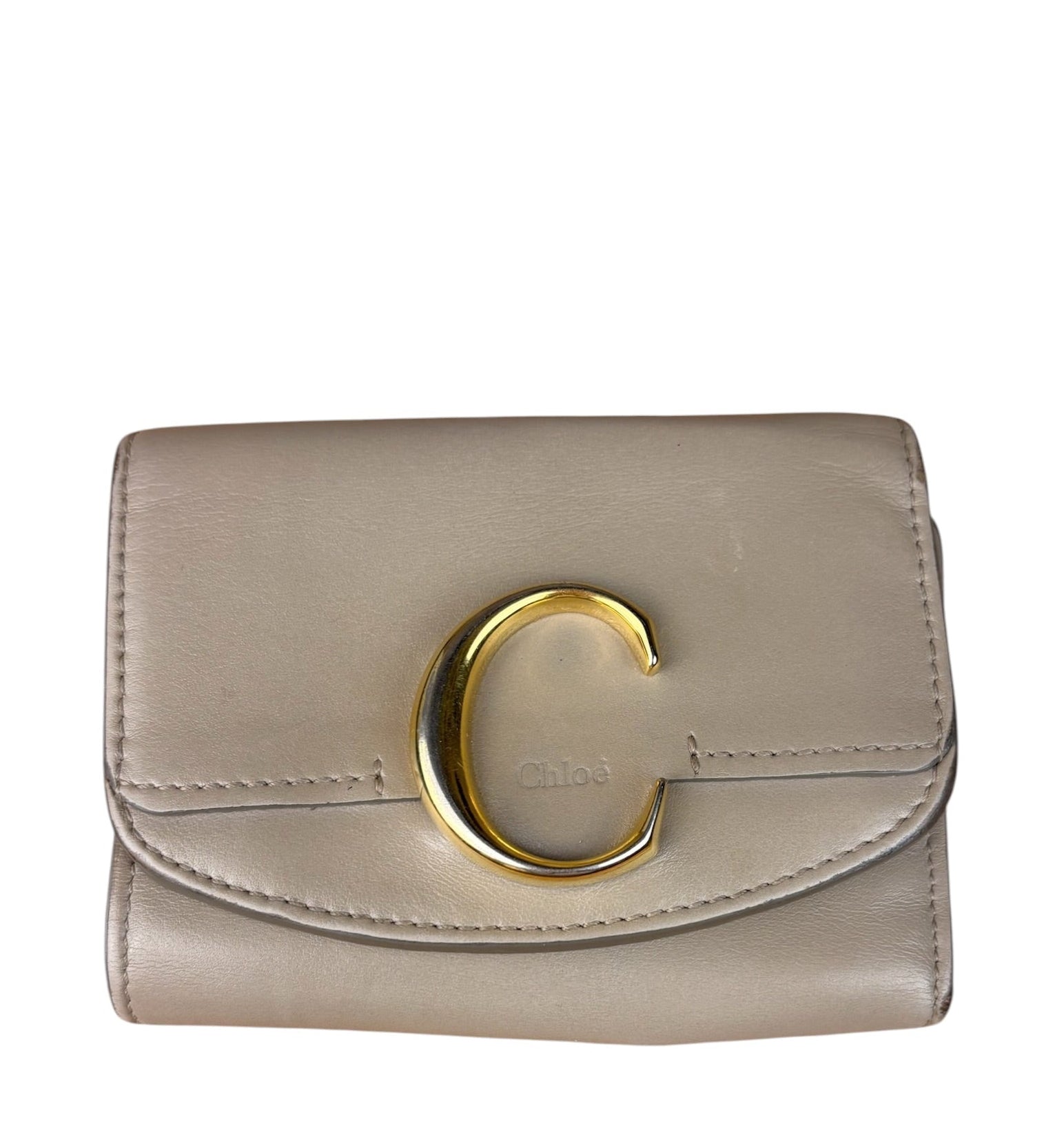 Chloe Motty Grey Small Tri-Fold Wallet