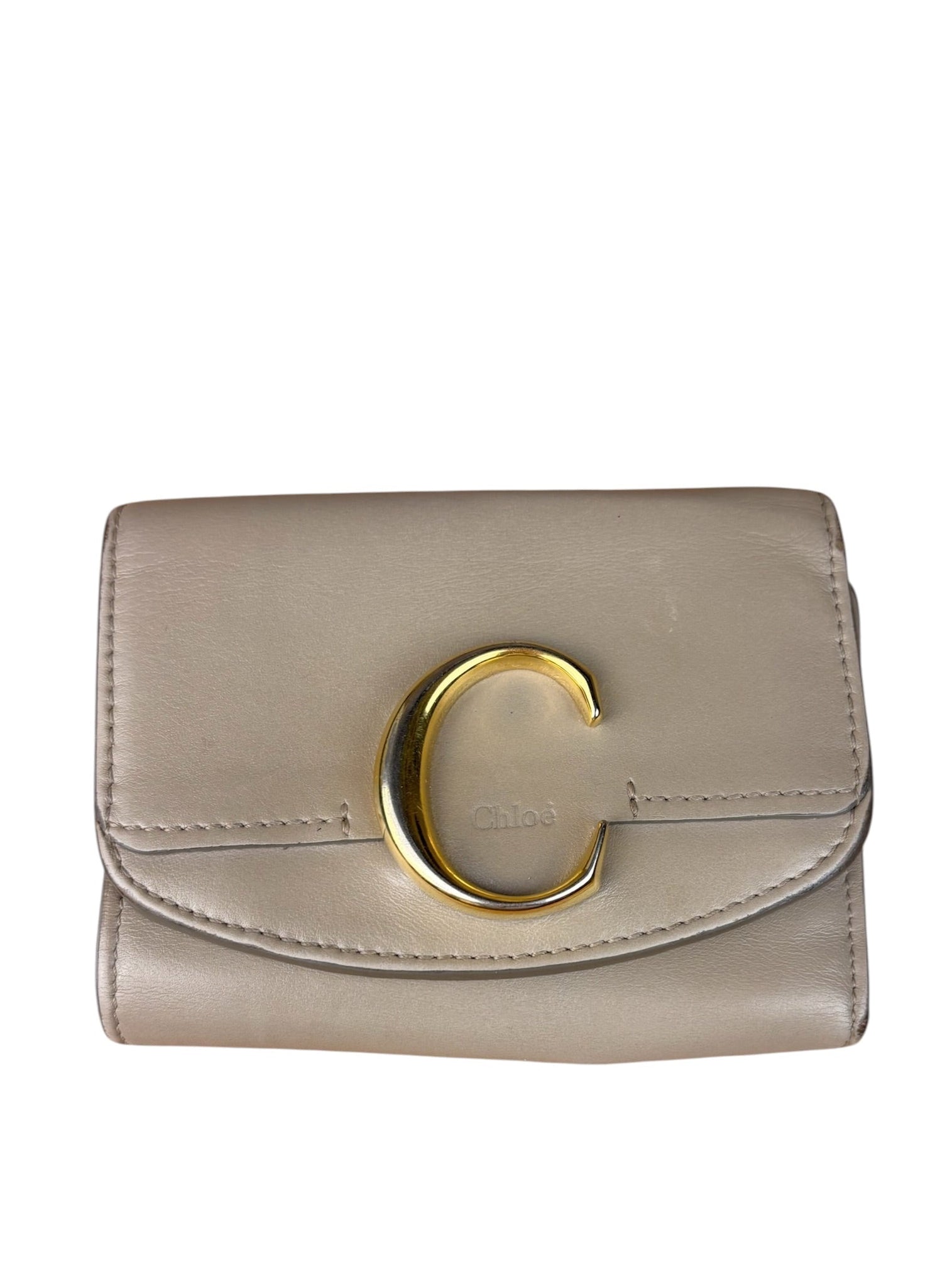 Chloe Motty Grey Small Tri-Fold Wallet