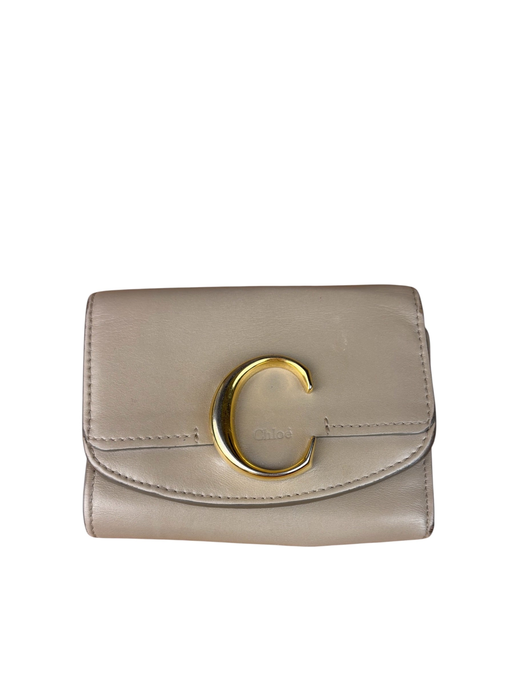 Chloe Motty Grey Small Tri-Fold Wallet