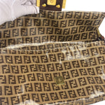 Fendi Brown PVC Zucca Baguette