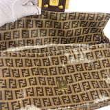 Fendi Brown PVC Zucca Baguette